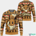 Eevee Ugly Christmas Sweater Eevee Christmas Sweatshirt product image