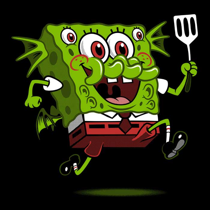 Elder Gods Squarepants Men's Apparel - Adult & Kids T-Shirts, Sweatshirts & Hoodies apparel design preview 2