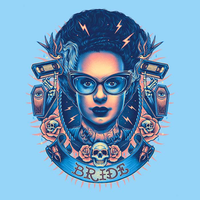 Electric Bride Women's Apparel - Adult & Kids T-Shirts, Sweatshirts & Hoodies apparel design preview 2