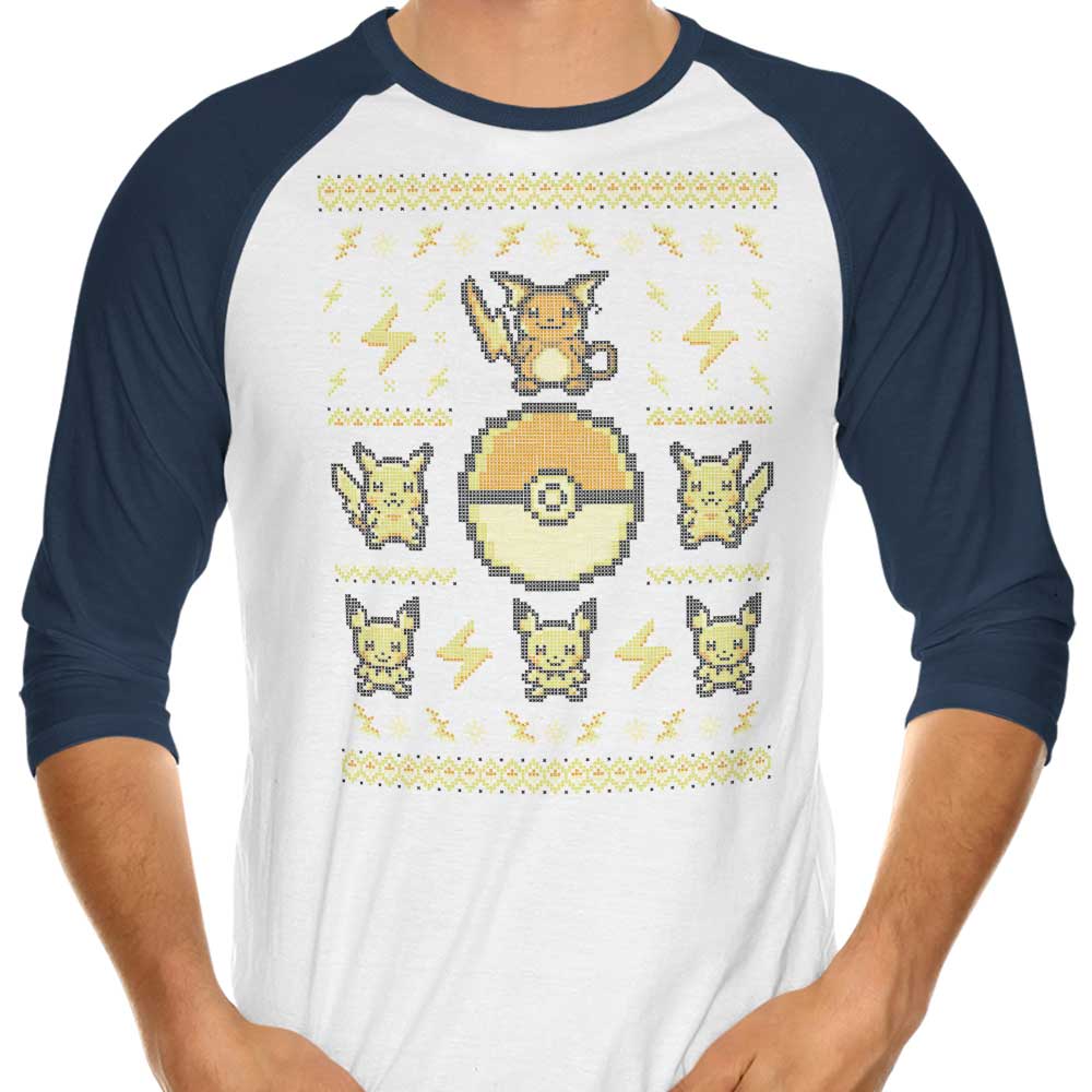 Electric Trainer Sweater 3/4 Sleeve Raglan - Adult & Kids T-Shirts, Sweatshirts & Hoodies apparel design preview 1