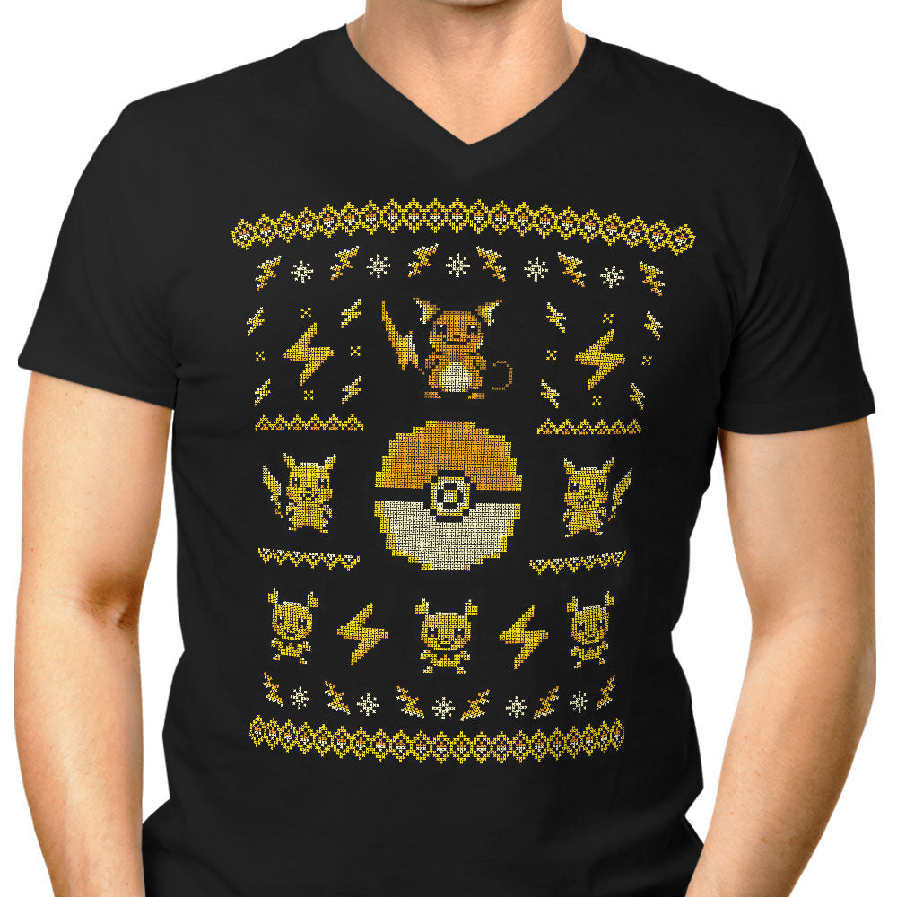 Electric Trainer Sweater Men's V-Neck - Adult & Kids T-Shirts, Sweatshirts & Hoodies apparel design preview 1