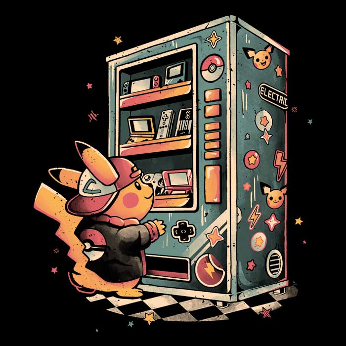 Electric Vending Machine - Adult & Kids T-Shirts, Sweatshirts & Hoodies apparel design preview 2