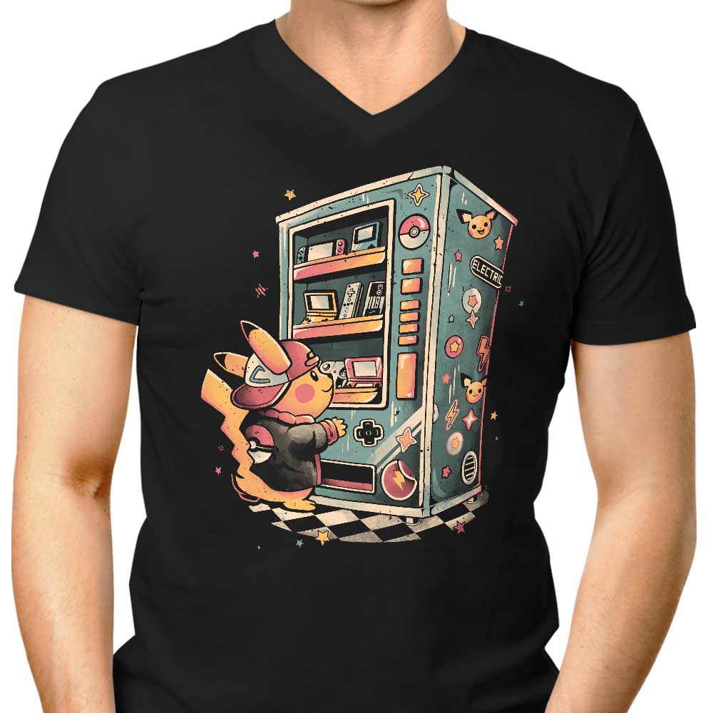 Electric Vending Machine Men's V-Neck - Adult & Kids T-Shirts, Sweatshirts & Hoodies apparel design preview 1