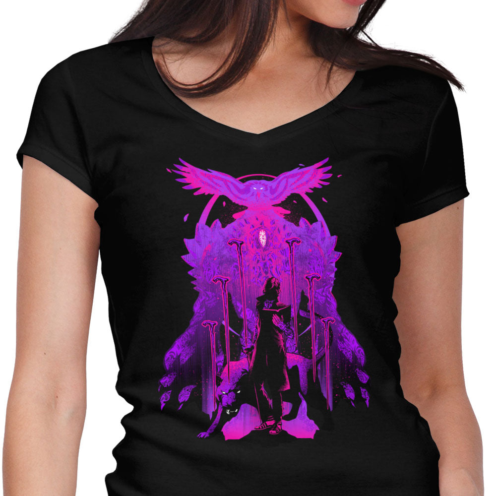 Elegy of Blades Women's V-Neck - Adult & Kids T-Shirts, Sweatshirts & Hoodies apparel design preview 1