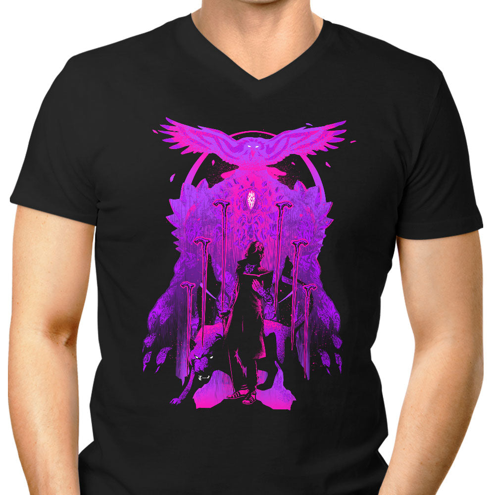Elegy of Blades Men's V-Neck - Adult & Kids T-Shirts, Sweatshirts & Hoodies apparel design preview 1