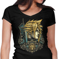 Emblem of the Ex-Soldier Women's V-Neck - Adult & Kids T-Shirts, Sweatshirts & Hoodies apparel design preview 1