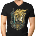 Emblem of the Ex-Soldier Men's V-Neck - Adult & Kids T-Shirts, Sweatshirts & Hoodies apparel design preview 1