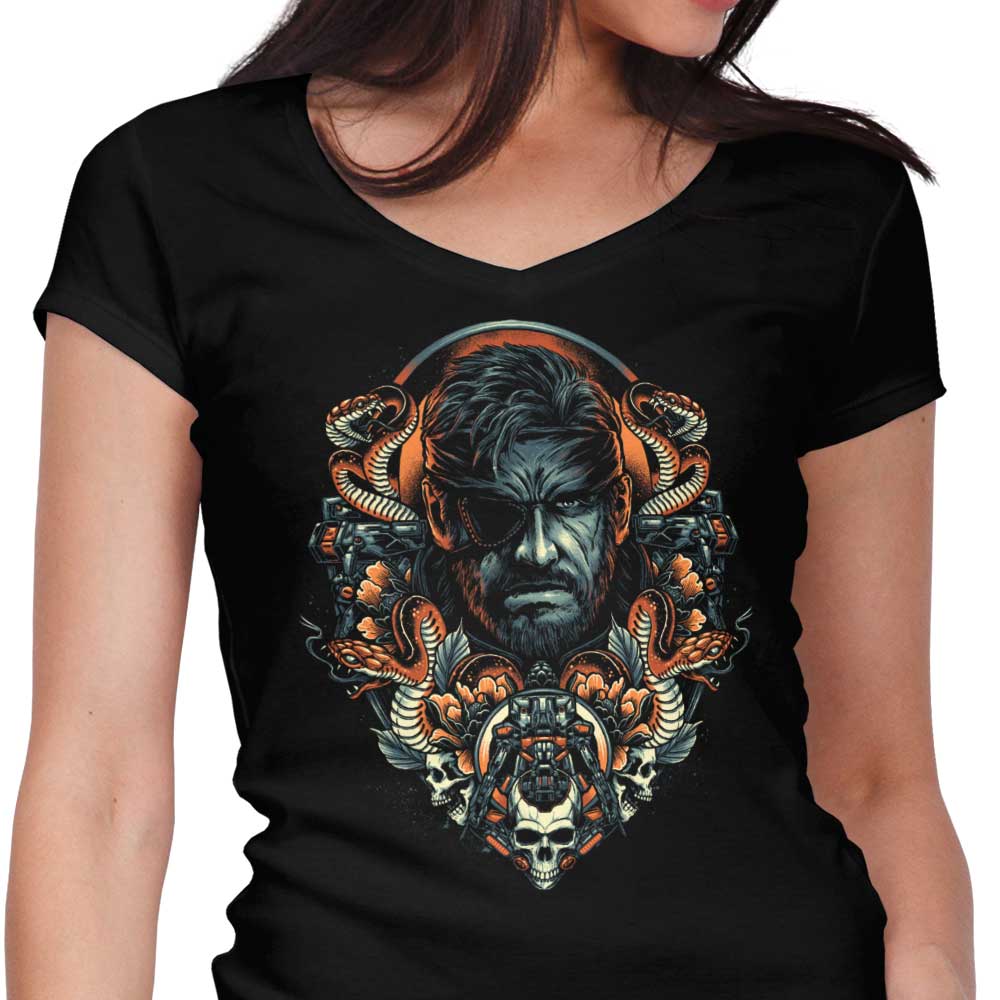 Emblem of the Snake Women's V-Neck - Adult & Kids T-Shirts, Sweatshirts & Hoodies apparel design preview 1