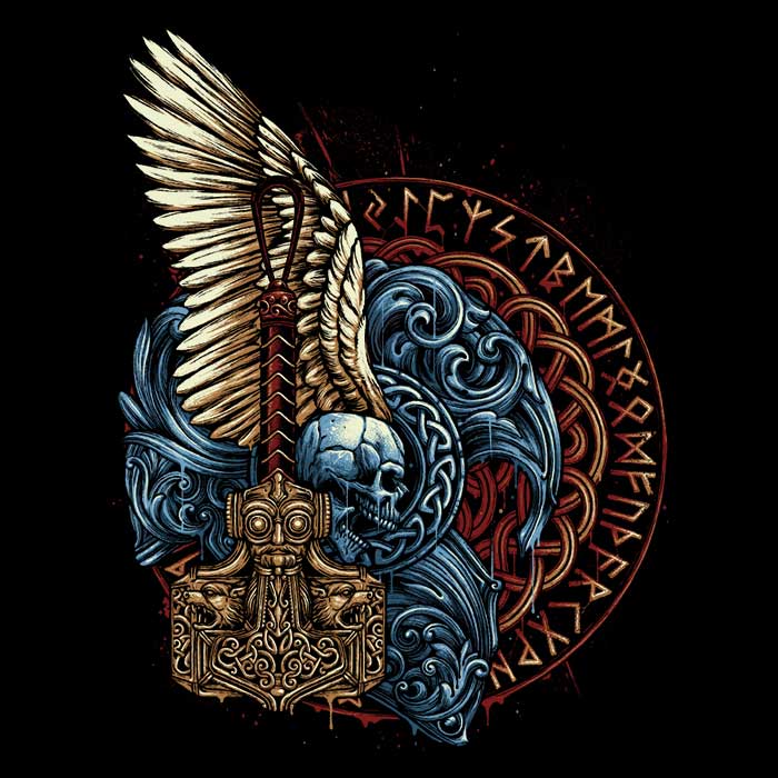 Emblem of Thunder Men's Apparel - Adult & Kids T-Shirts, Sweatshirts & Hoodies apparel design preview 2