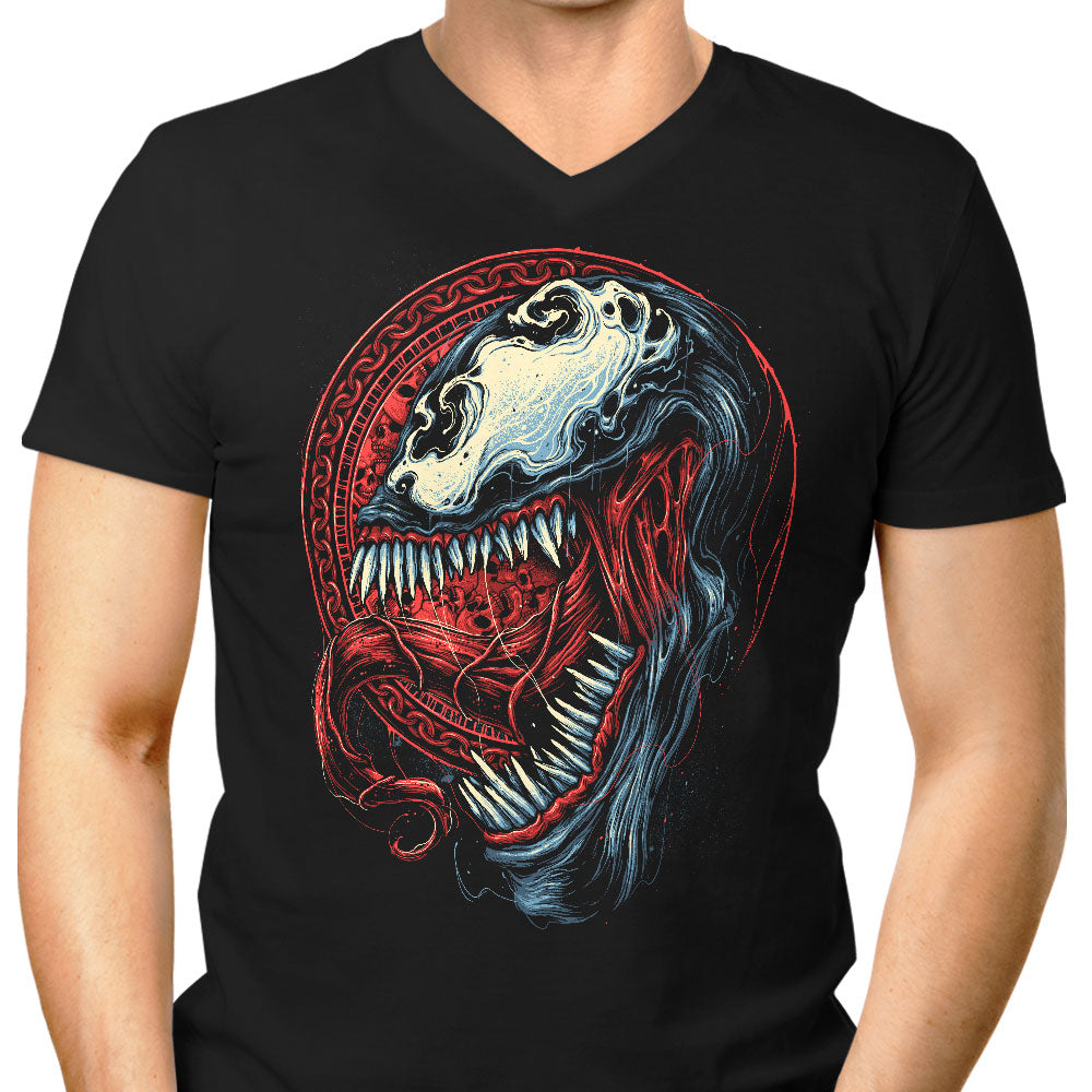 Emblem of Violence Men's V-Neck - Adult & Kids T-Shirts, Sweatshirts & Hoodies apparel design preview 1