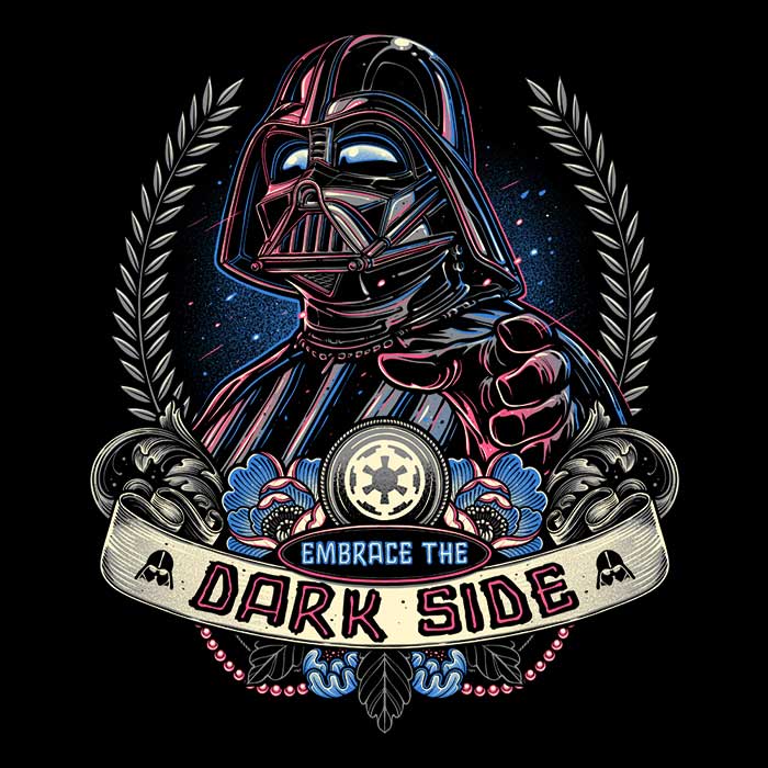 Embrace the Dark Side Men's Apparel - Adult & Kids T-Shirts, Sweatshirts & Hoodies apparel design preview 2