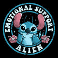 Emotional Support Alien Coasters - Adult & Kids T-Shirts, Sweatshirts & Hoodies apparel design preview 1