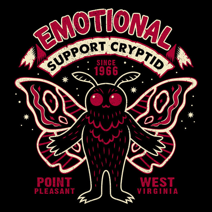 Emotional Support Cryptid Men's Apparel - Adult & Kids T-Shirts, Sweatshirts & Hoodies apparel design preview 2