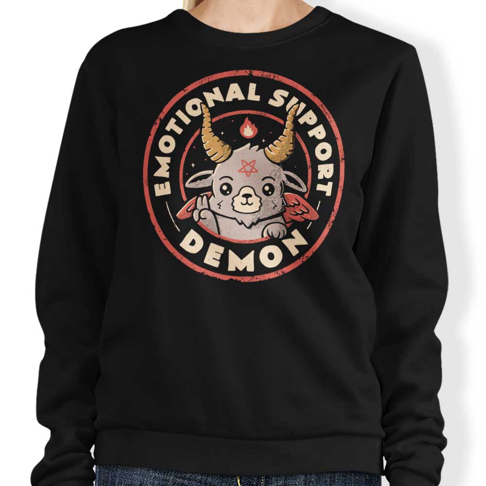 Emotional Support Demon - Adult & Kids T-Shirts, Sweatshirts & Hoodies apparel design preview 1