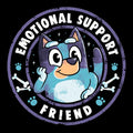 Emotional Support Friend Coasters - Adult & Kids T-Shirts, Sweatshirts & Hoodies apparel design preview 1