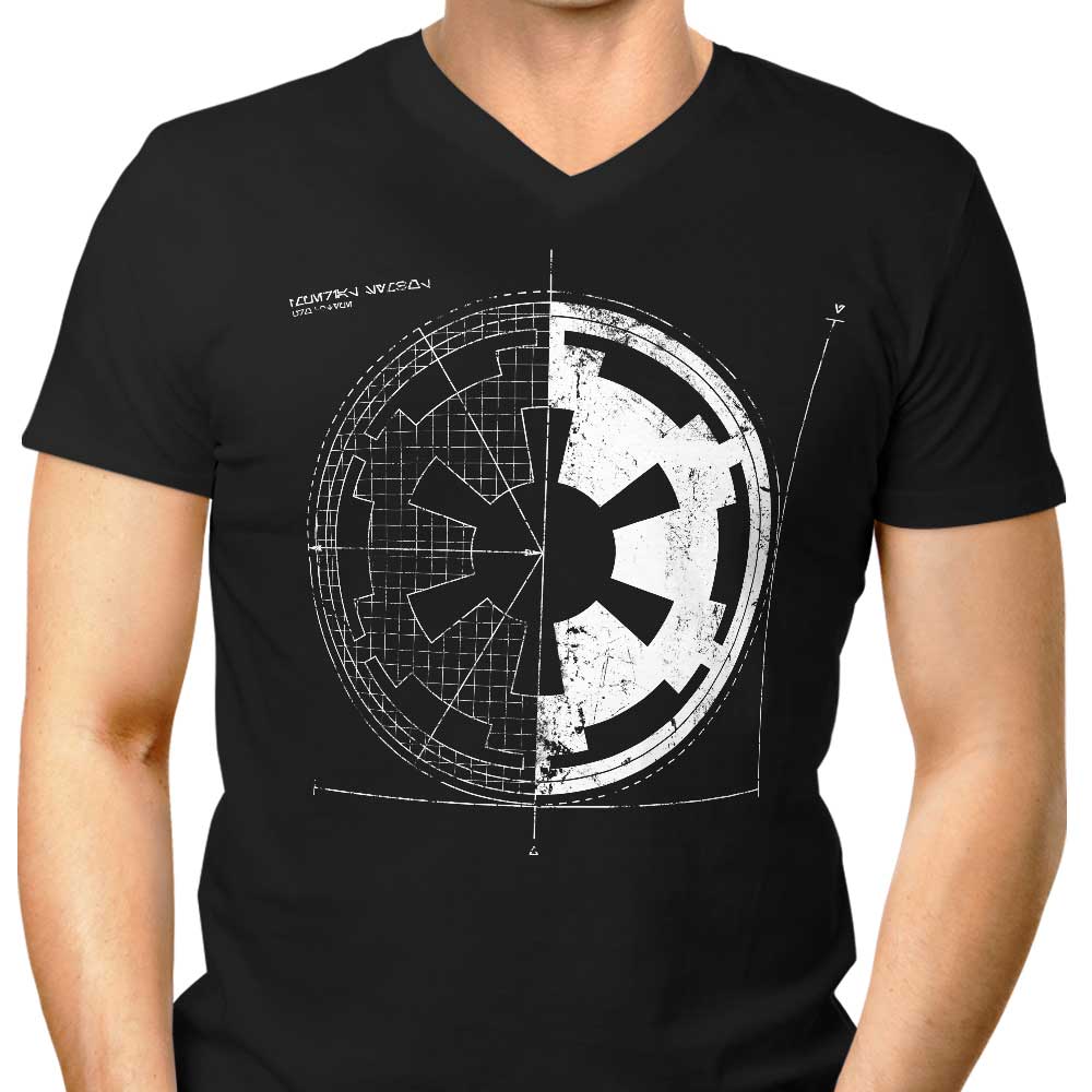 Empire Blueprint Men's V-Neck - Adult & Kids T-Shirts, Sweatshirts & Hoodies apparel design preview 1
