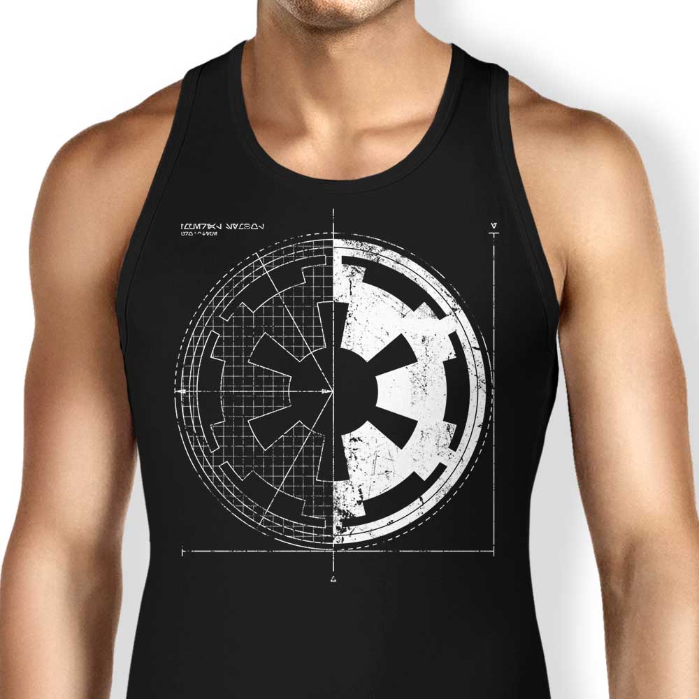 Empire Blueprint Tank Top - Adult & Kids T-Shirts, Sweatshirts & Hoodies apparel design preview 1