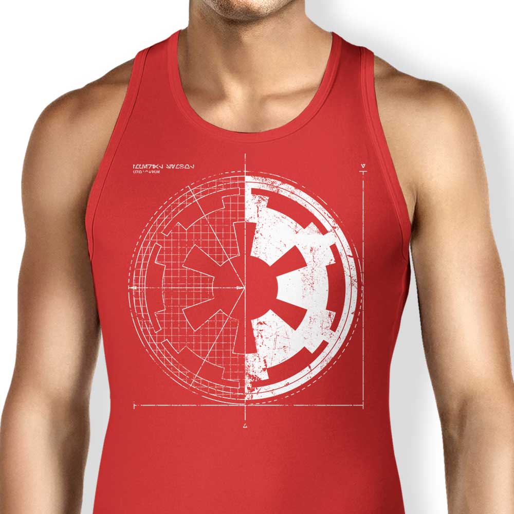 Empire Blueprint Tank Top - Adult & Kids T-Shirts, Sweatshirts & Hoodies apparel design preview 2