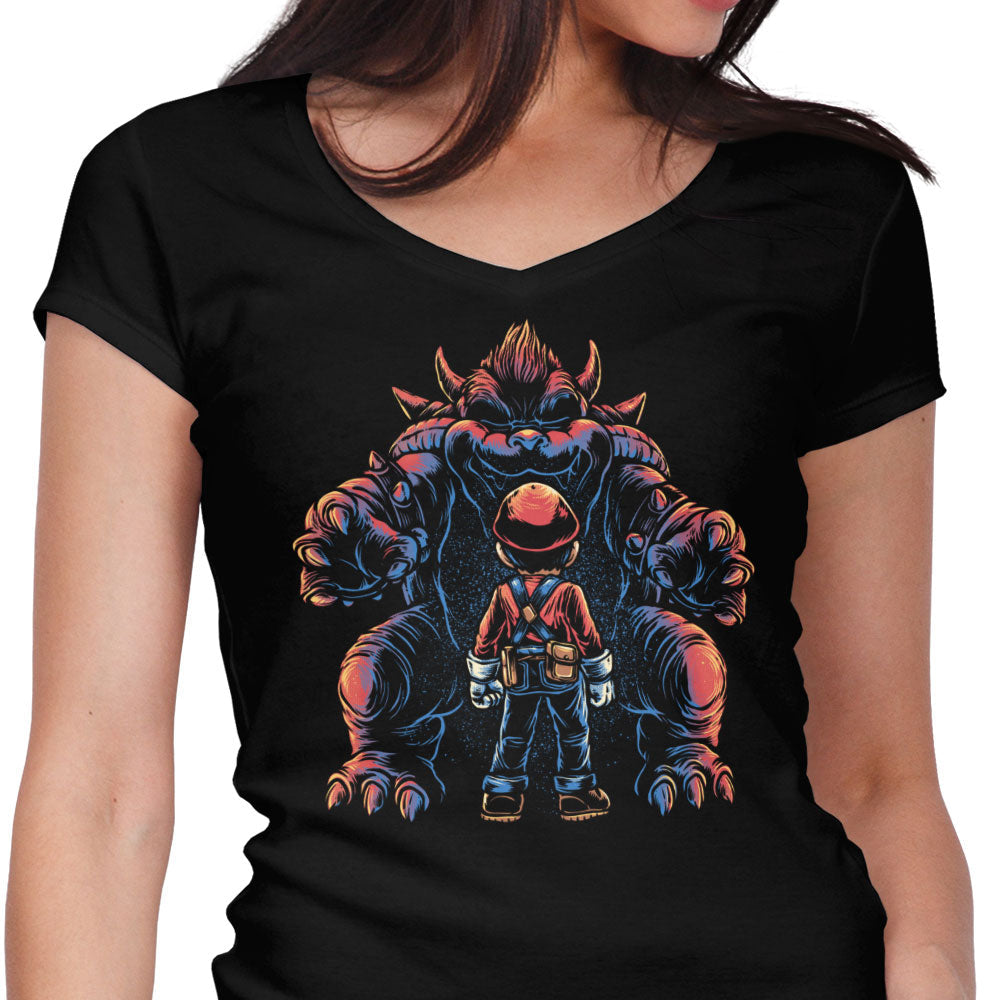 Encounter in the Castle Women's V-Neck - Adult & Kids T-Shirts, Sweatshirts & Hoodies apparel design preview 1