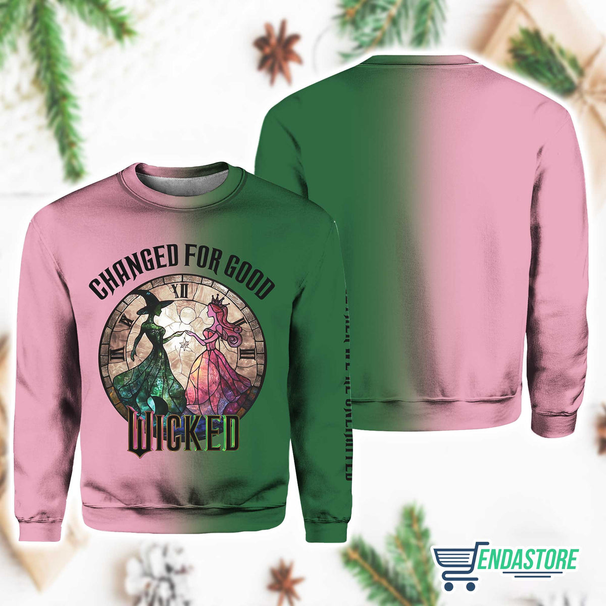 Wicked 2024 Changed For Good Movie Inspired Contrast Gradient Sweatshirt product image 2
