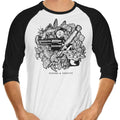 Endure and Survive 3/4 Sleeve Raglan - Adult & Kids T-Shirts, Sweatshirts & Hoodies apparel design preview 1