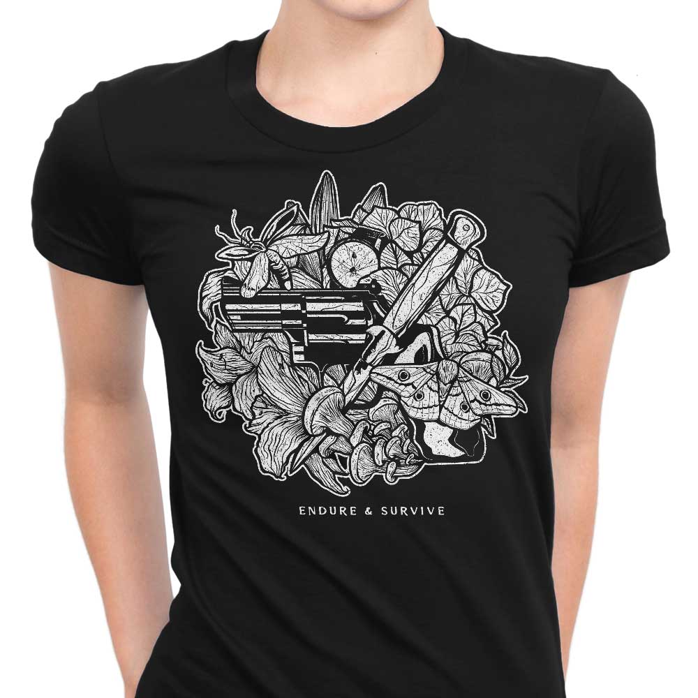 Endure and Survive Women's Apparel - Adult & Kids T-Shirts, Sweatshirts & Hoodies apparel design preview 1