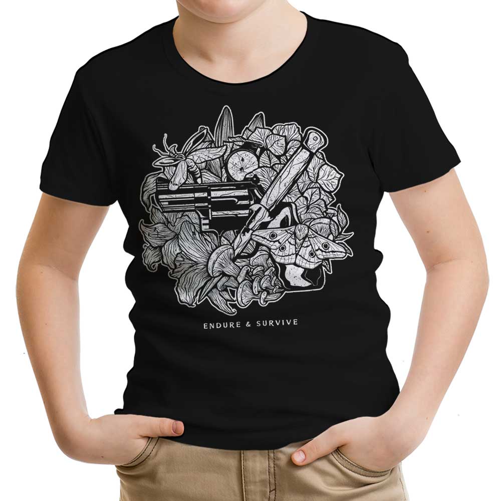 Endure and Survive Youth Apparel - Adult & Kids T-Shirts, Sweatshirts & Hoodies apparel design preview 1