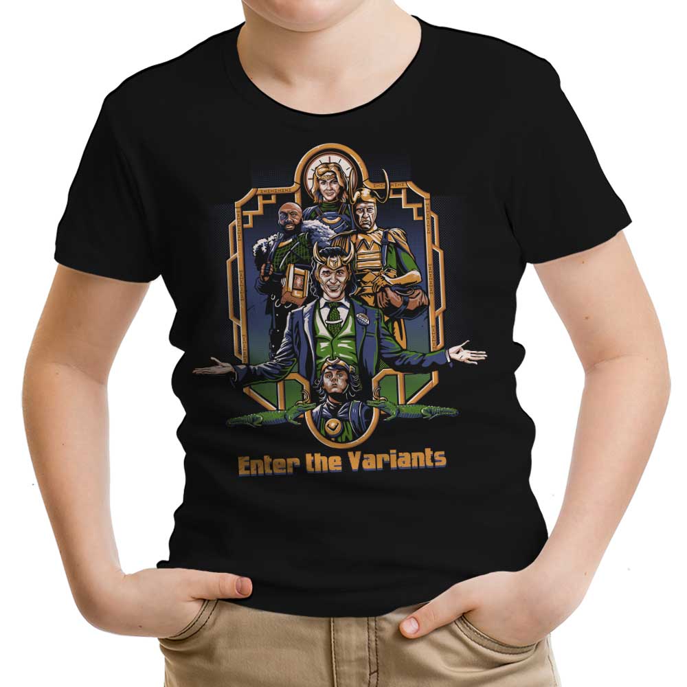 Enter the Variants Youth Apparel - Adult & Kids T-Shirts, Sweatshirts & Hoodies apparel design preview 1