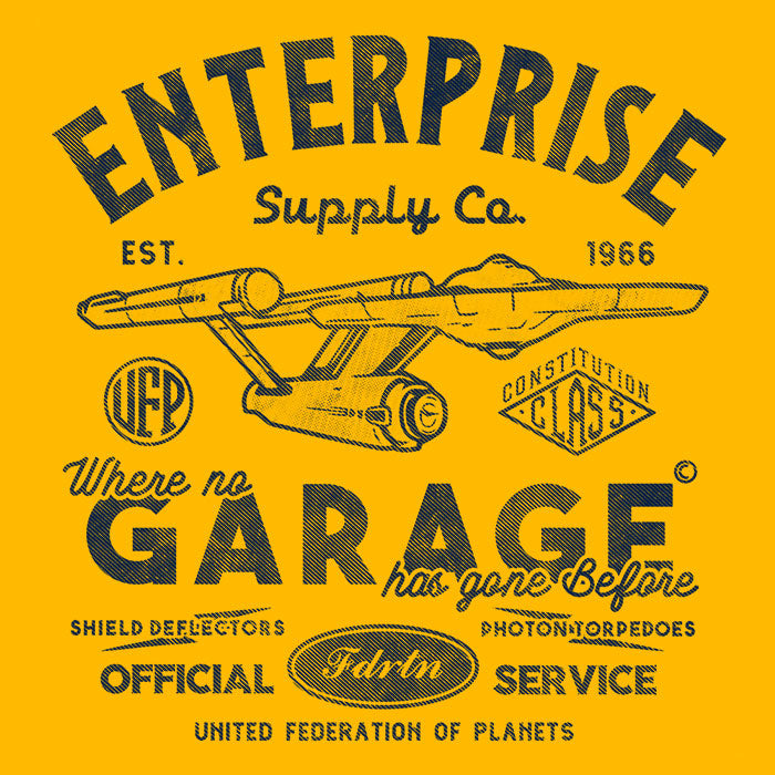 Enterprise Garage Tank Top - Adult & Kids T-Shirts, Sweatshirts & Hoodies apparel design preview 2
