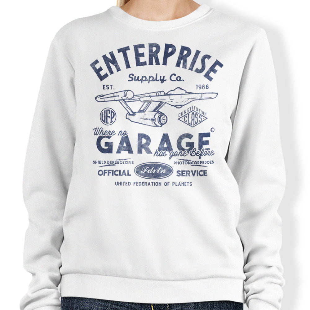 Enterprise Garage - Adult & Kids T-Shirts, Sweatshirts & Hoodies apparel design preview 1