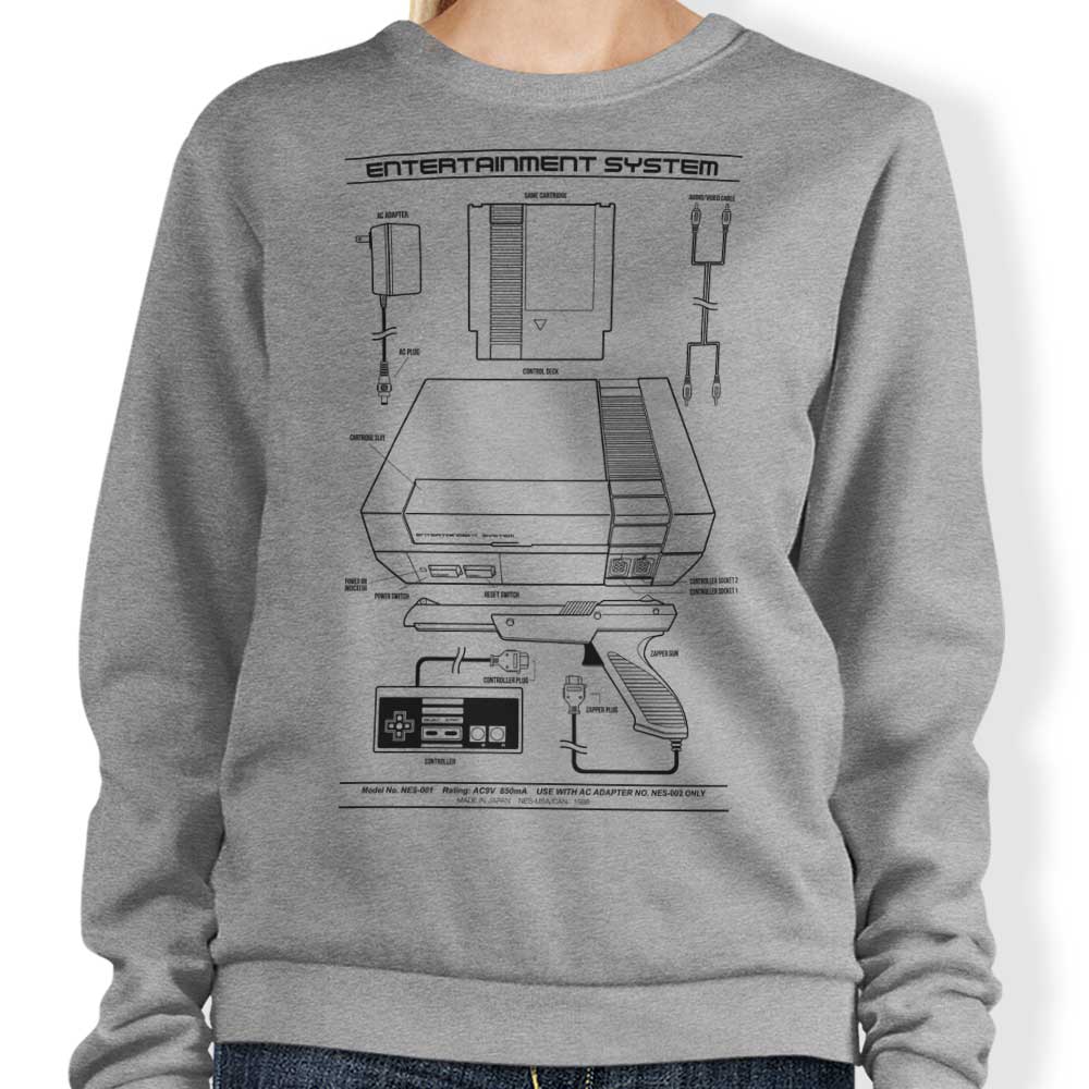 Entertainment System (Alt) - Adult & Kids T-Shirts, Sweatshirts & Hoodies apparel design preview 1