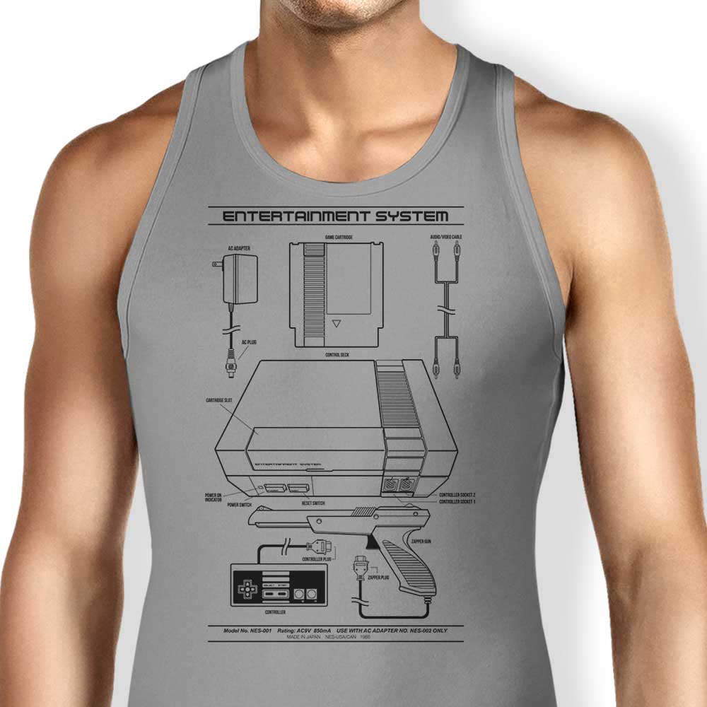 Entertainment System (Alt) Tank Top - Adult & Kids T-Shirts, Sweatshirts & Hoodies apparel design preview 1