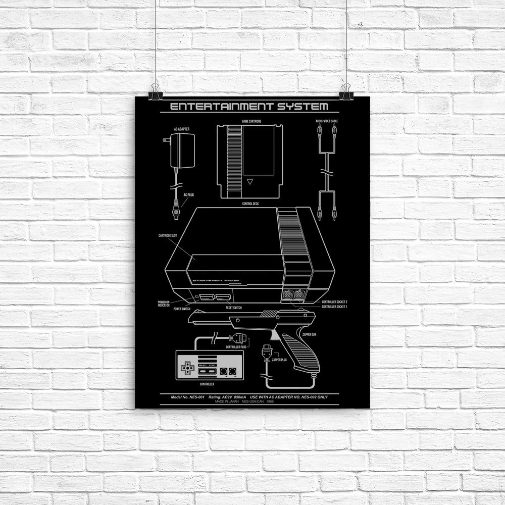 Entertainment System Poster - Adult & Kids T-Shirts, Sweatshirts & Hoodies apparel design preview 1