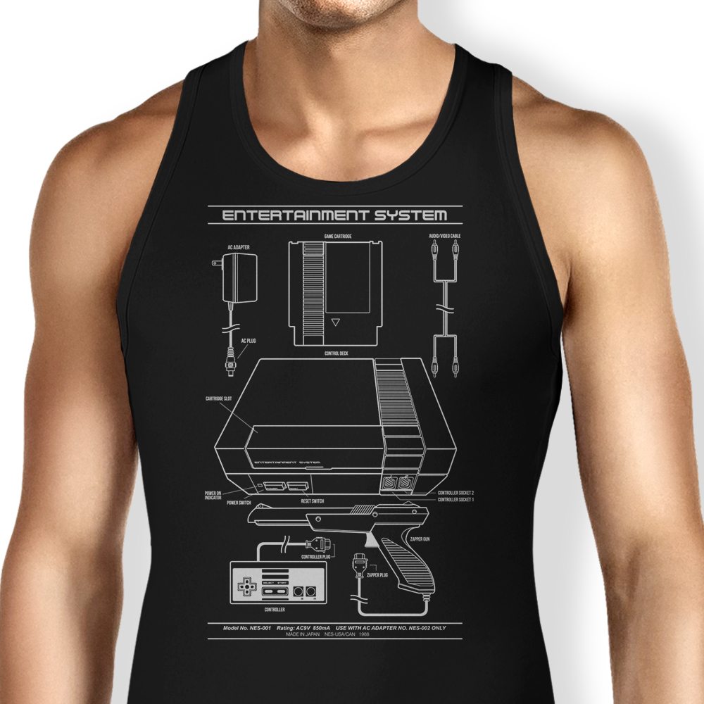 Entertainment System Tank Top - Adult & Kids T-Shirts, Sweatshirts & Hoodies apparel design preview 1