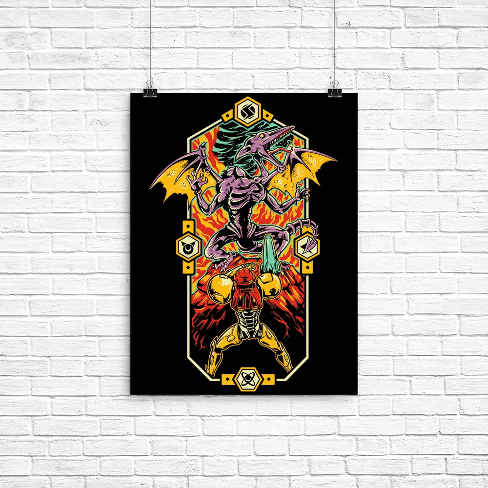 Epic Super Metroid Poster - Adult & Kids T-Shirts, Sweatshirts & Hoodies apparel design preview 1