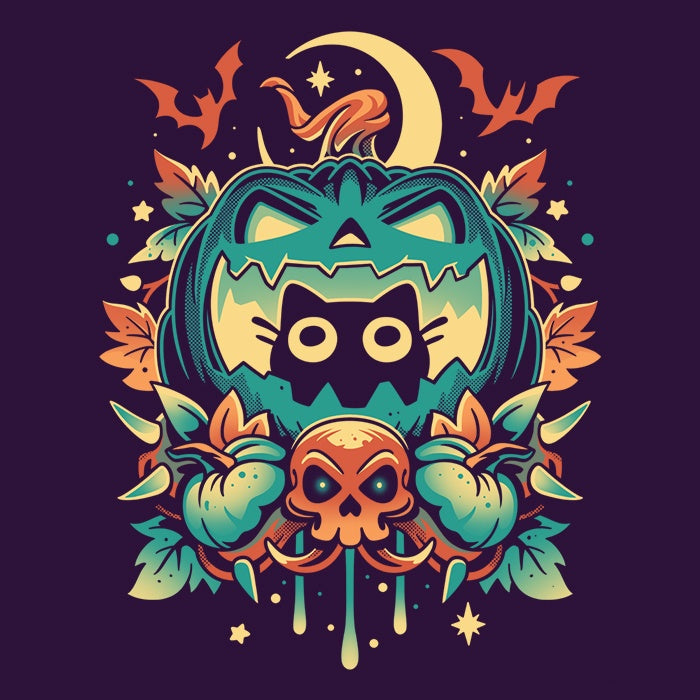 Episode 11: Halloween Cat Women's Apparel - Adult & Kids T-Shirts, Sweatshirts & Hoodies apparel design preview 2