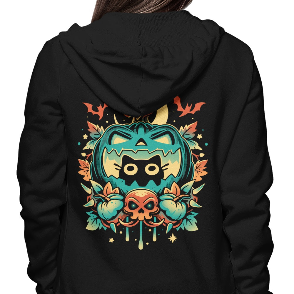 Episode 11: Halloween Cat - Adult & Kids T-Shirts, Sweatshirts & Hoodies apparel design preview 1