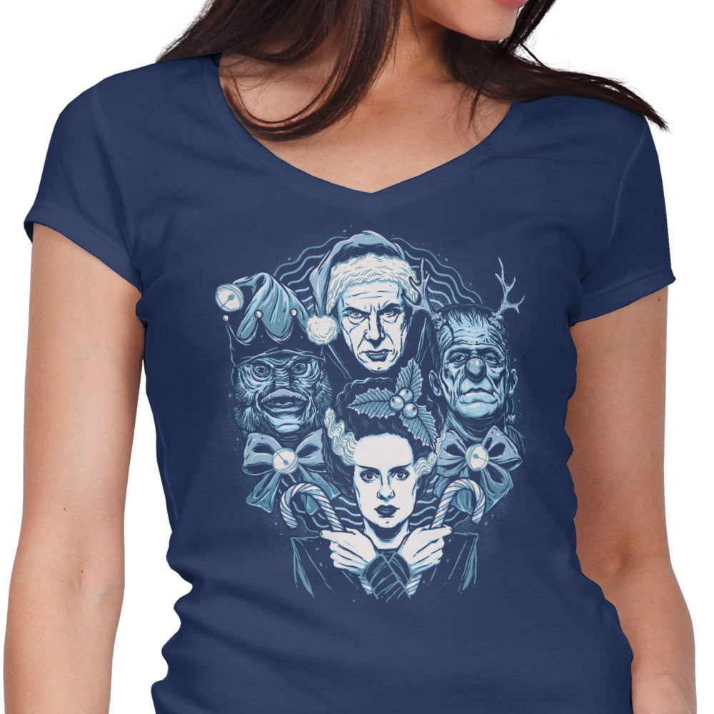 Episode 13: Christmas Monsters Women's V-Neck - Adult & Kids T-Shirts, Sweatshirts & Hoodies apparel design preview 1