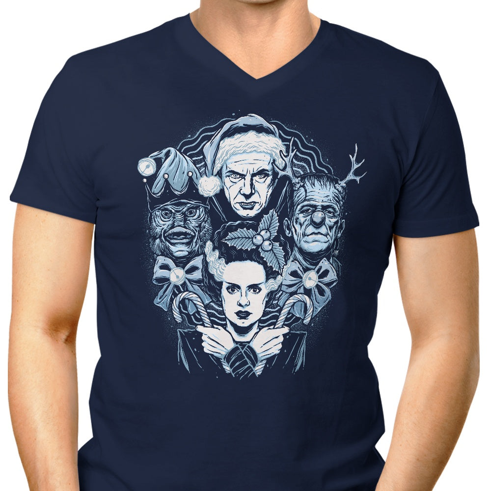 Episode 13: Christmas Monsters Men's V-Neck - Adult & Kids T-Shirts, Sweatshirts & Hoodies apparel design preview 1
