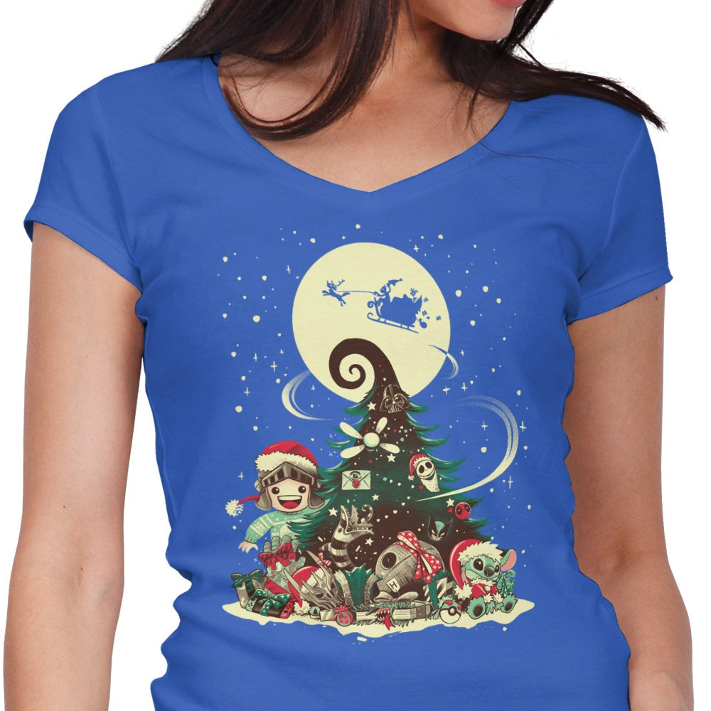 Episode 15: Christmas With Teerion Women's V-Neck - Adult & Kids T-Shirts, Sweatshirts & Hoodies apparel design preview 1