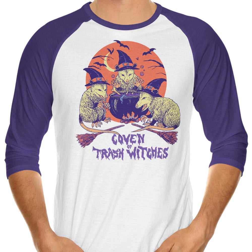 Episode 9: Coven of Trash Witches 3/4 Sleeve Raglan - Adult & Kids T-Shirts, Sweatshirts & Hoodies apparel design preview 1