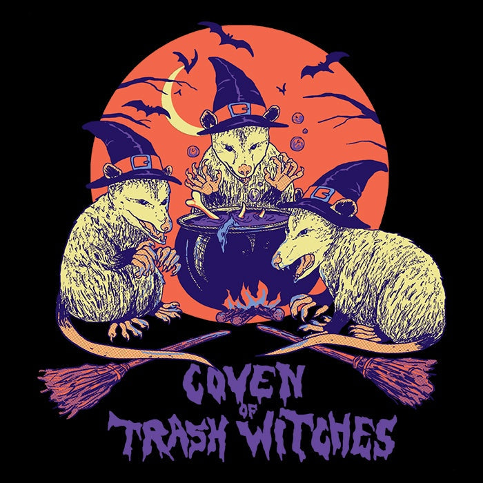 Episode 9: Coven of Trash Witches Ringer - Adult & Kids T-Shirts, Sweatshirts & Hoodies apparel design preview 2