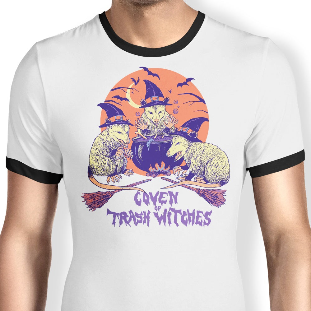 Episode 9: Coven of Trash Witches Ringer - Adult & Kids T-Shirts, Sweatshirts & Hoodies apparel design preview 1