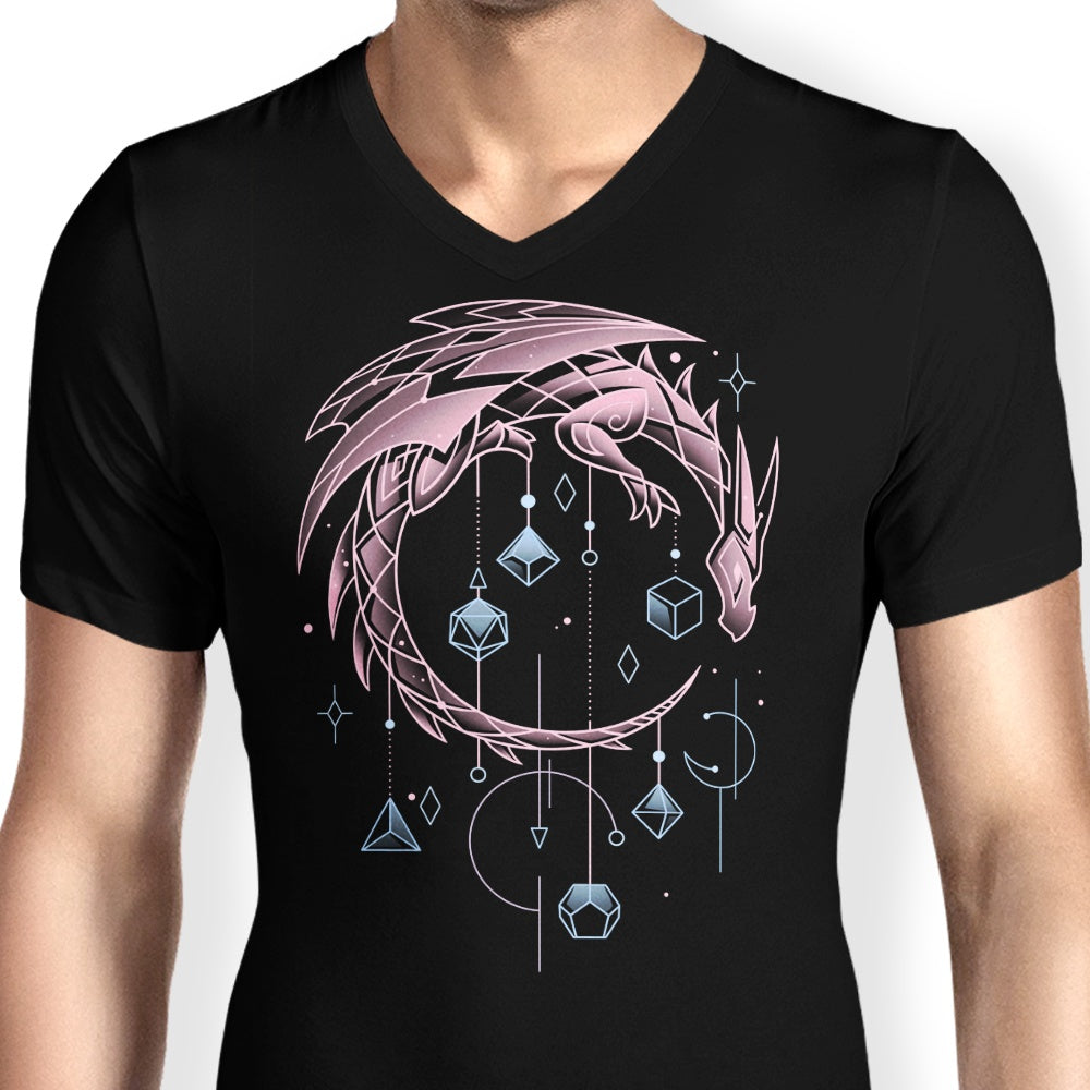 Episode II: Draconic Dice Keeper Men's V-Neck - Adult & Kids T-Shirts, Sweatshirts & Hoodies apparel design preview 2
