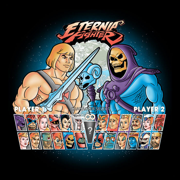 Eternia Fighters Women's V-Neck - Adult & Kids T-Shirts, Sweatshirts & Hoodies apparel design preview 2