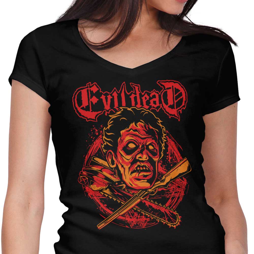 Evil Album Women's V-Neck - Adult & Kids T-Shirts, Sweatshirts & Hoodies apparel design preview 1