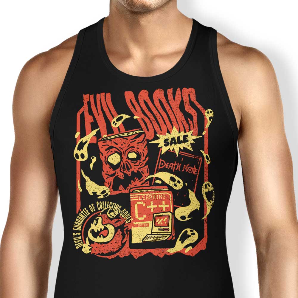 Evil Book Sale Tank Top - Adult & Kids T-Shirts, Sweatshirts & Hoodies apparel design preview 1