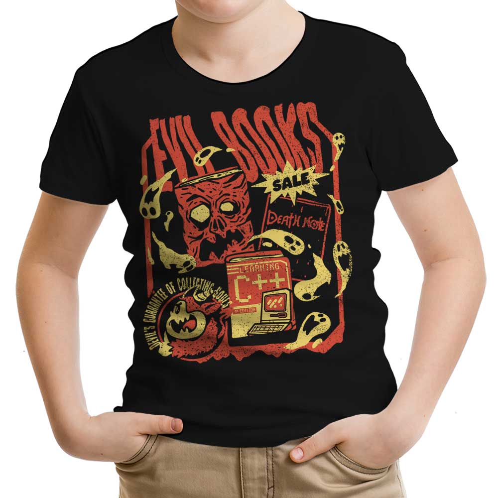 Evil Book Sale Youth Apparel - Adult & Kids T-Shirts, Sweatshirts & Hoodies apparel design preview 1