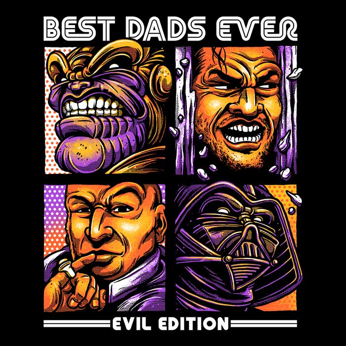 Evil Dad's Edition Men's Apparel - Adult & Kids T-Shirts, Sweatshirts & Hoodies apparel design preview 2