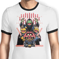 Evil Dark Puppets Ringer - Adult & Kids T-Shirts, Sweatshirts & Hoodies apparel design preview 1